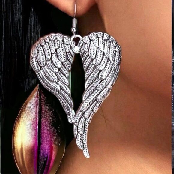 Wings Jewelry 🔥 3” Wings Earrings 🔥 Wing Ring - 7 🔥 Sexy Always 🔥 Custom…New - Picture 2 of 7